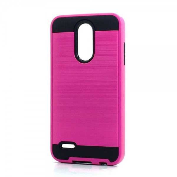 Wholesale LG Aristo 2, Tribute Dynasty, LG K8 (2018) Armor Hybrid Case (Hot Pink)